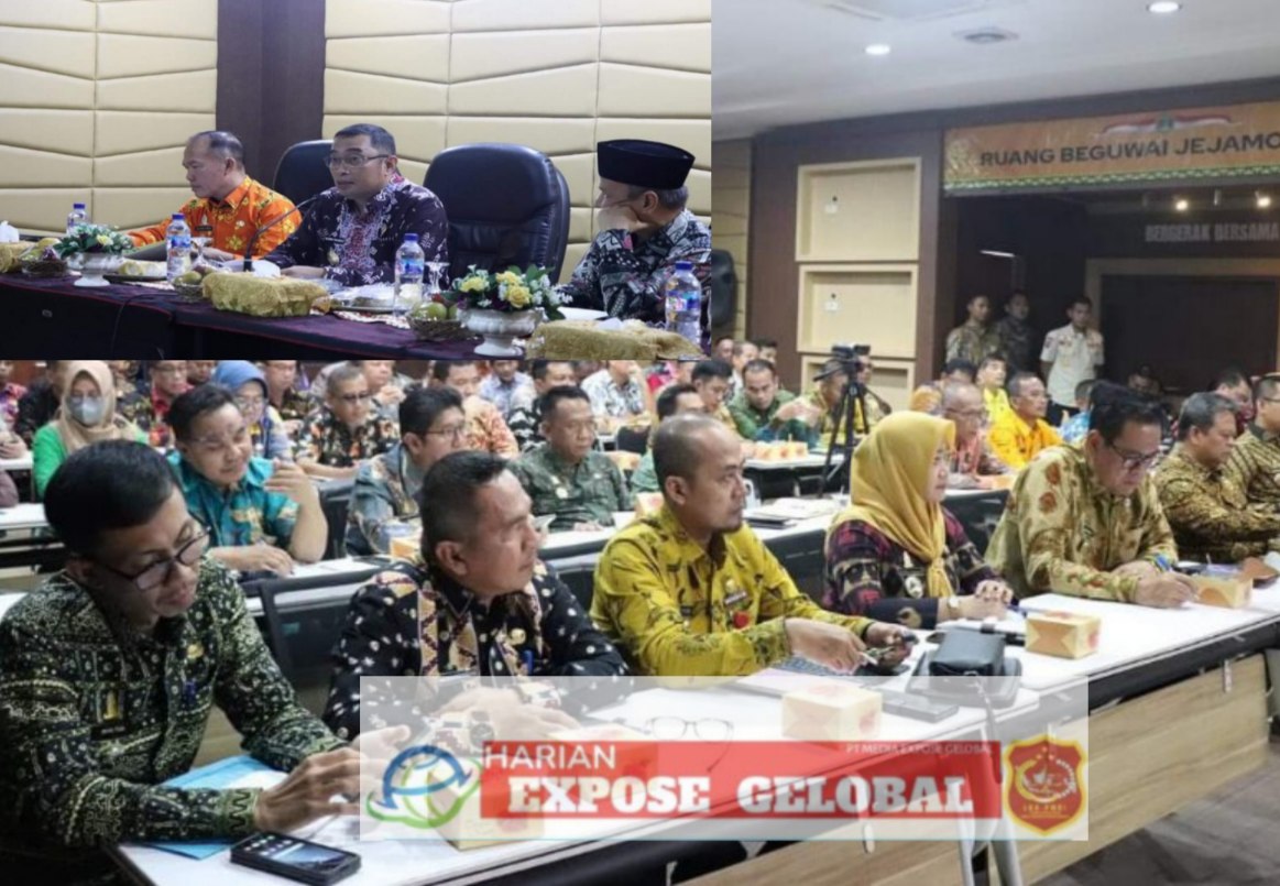 Bobby Irawan Selaku Pjs Bupati Lampung Tengah Mengadakan Rapat Koordinasi di Ruang BJW Komplek Rumah Dinas