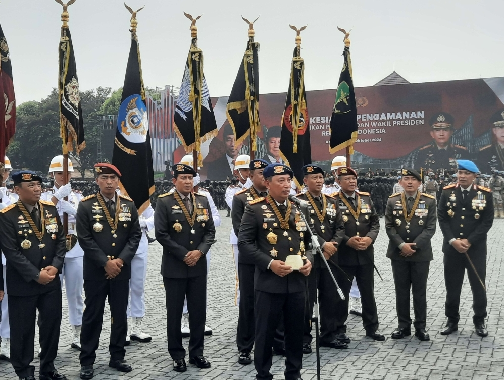 Tujuh Satker Polri Terima Penghargaan dari Presiden Jokowi
