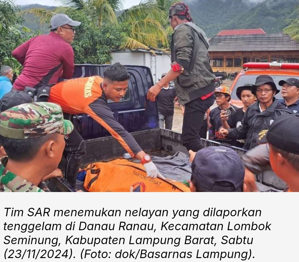 Nelayan tenggelam ditemukan tak bernyawa di Lampung Barat