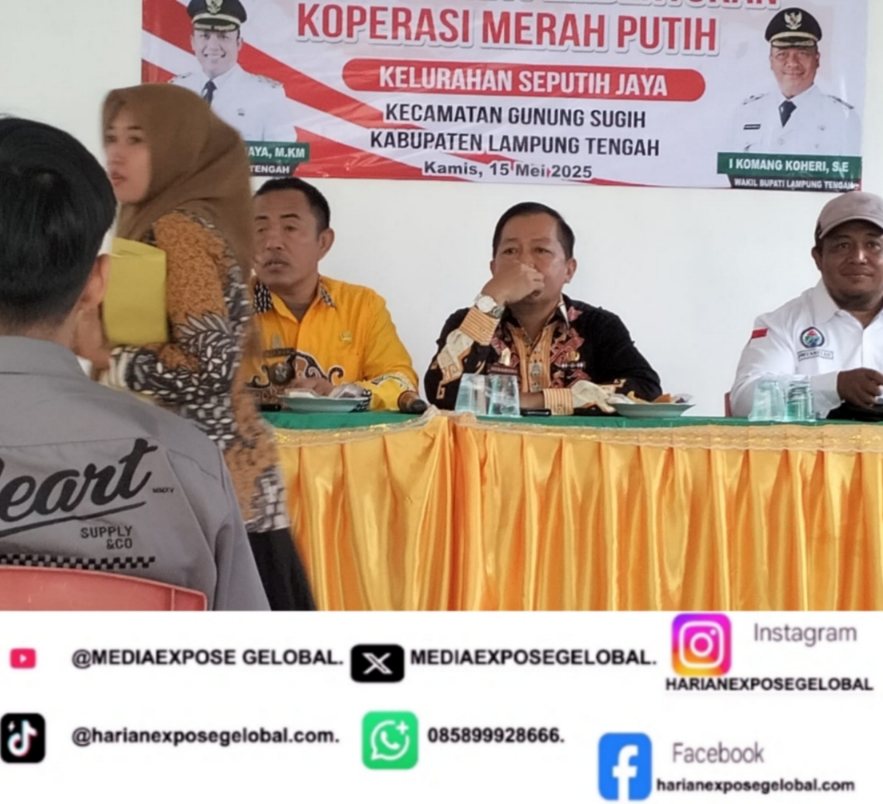 Musyawarah Kelurahan Seputih Jaya Khusus Pembentukan Koperasi Desa Merah Putih