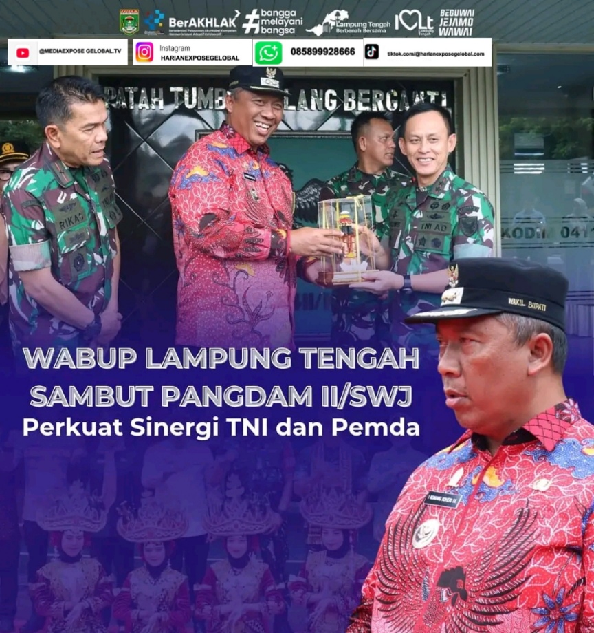 I Komang Koheri Turut sambut kunjungan kerja (Pangdam) Major General TNI Ujang Darwis.M.D.A berkunjung ke Makodim 0411/KM